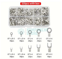 IC-274E-2 Halka ve Çatal Tip Kablo Terminal Seti Kutulu 320 Parça 5 Boy