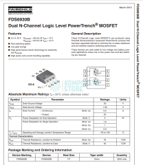 FDS6930B 5.5A 30V N-CH SO8 LOGİC