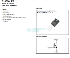 P15F50HP2 15A 500V N-CH