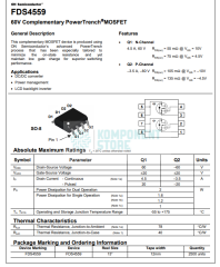 FDS4559 4.5A 60V N/P-CH SOIC8