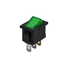 YÜKSELTİCİ ANAHTARI IŞIKLI 220V YEŞİL