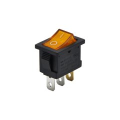 YÜKSELTİCİ ANAHTARI IŞIKLI 220V SARI