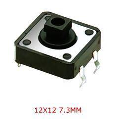 TACT SWITCH 12X12 7.3MM KAPAK TAKILAN