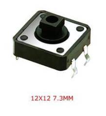 TACT SWITCH 12X12 7.3MM KAPAK TAKILAN
