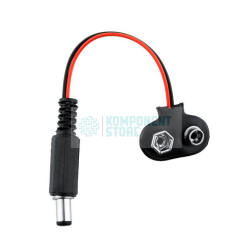 9V Pil Başlığı 2,1mm Jaklı
