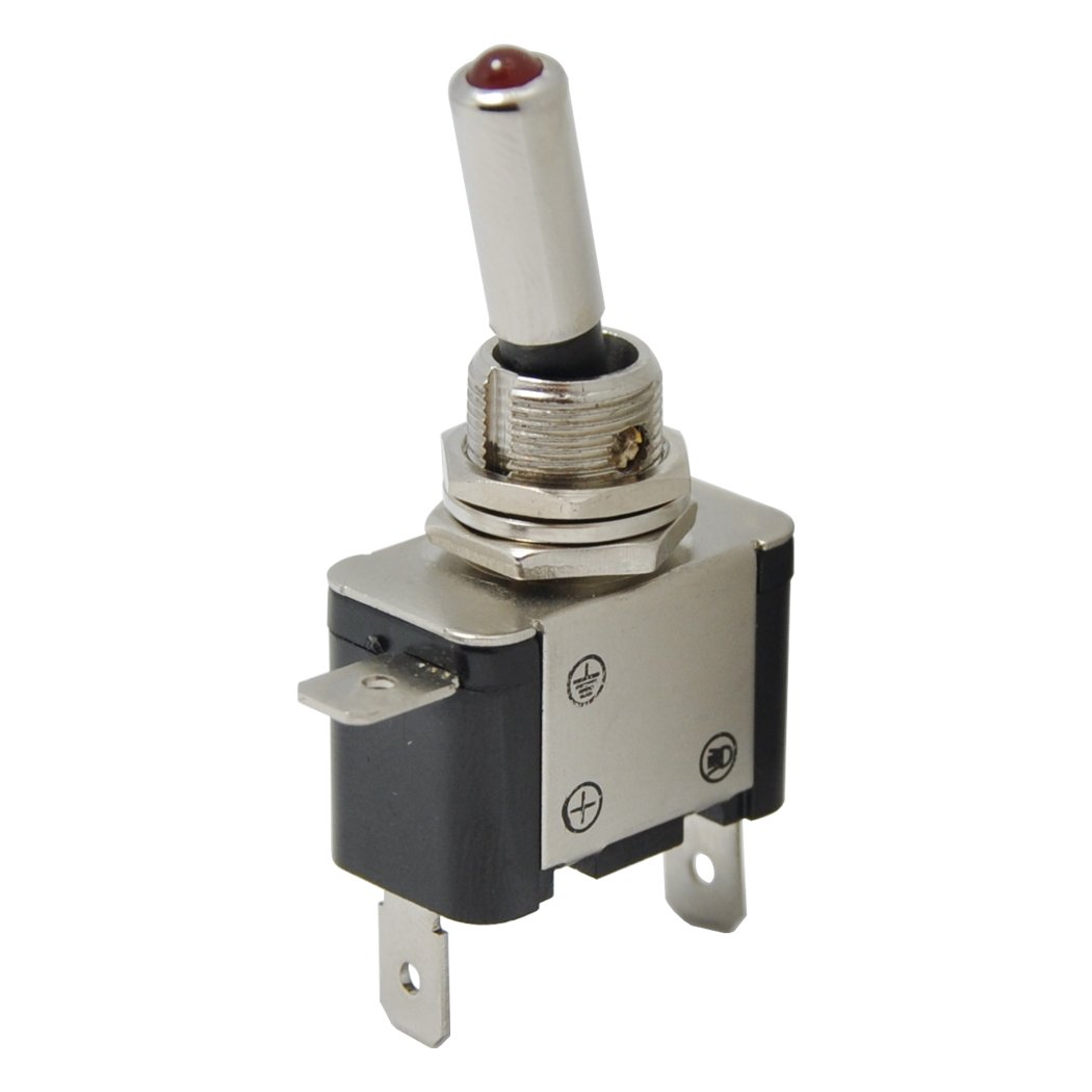 TOGGLE SWITCH KIRMIZI LEDLİ 12V