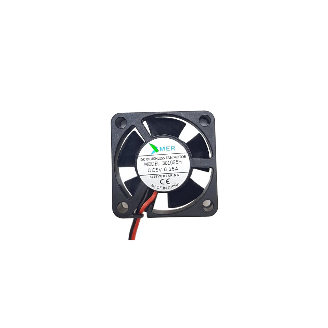 30X30X10mm 5V 0.18A 2 Kablolu+Soketli FAN