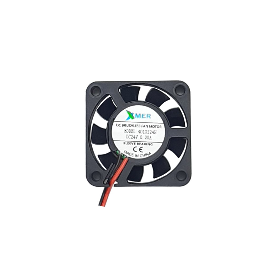 40X40X10mm 24V 0.10A 2 Kablolu+Soketli FAN
