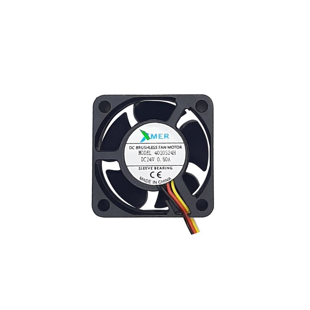 40X40X20mm 24V 0.50A 3 Kablolu+Soketli FAN