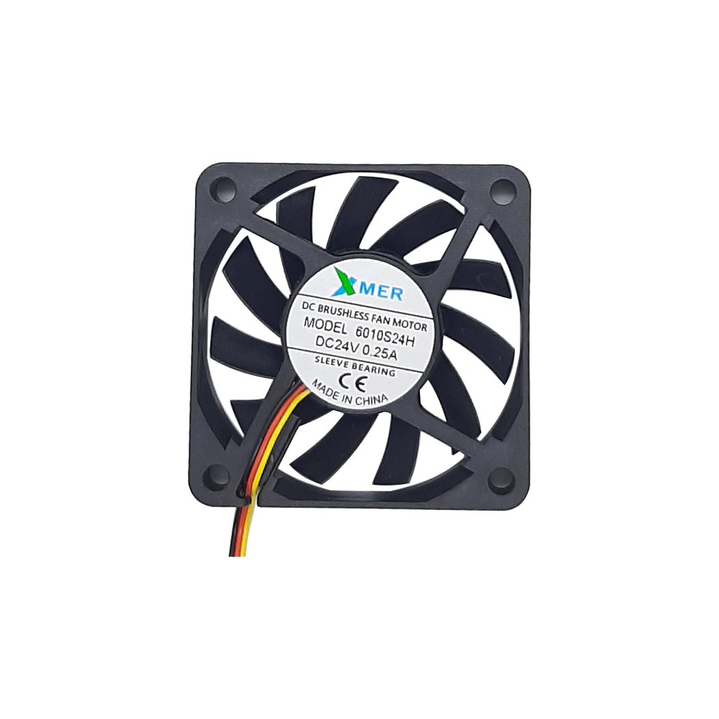60X60X10mm 24V 0.25A 3 Kablolu+Soketli