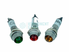 8mm 24V METAL SİNYAL LAMBASI KIRMIZI