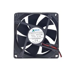 80X80X25mm 12V 0.20A 2 Kablolu+Soketli