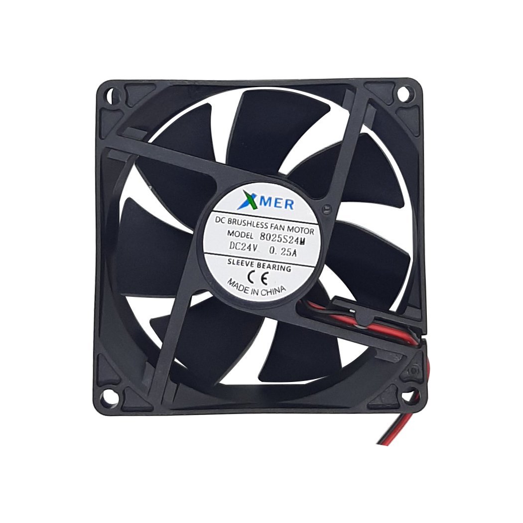 80X80X25mm 24V 0.10A 2 Kablolu+Soketli