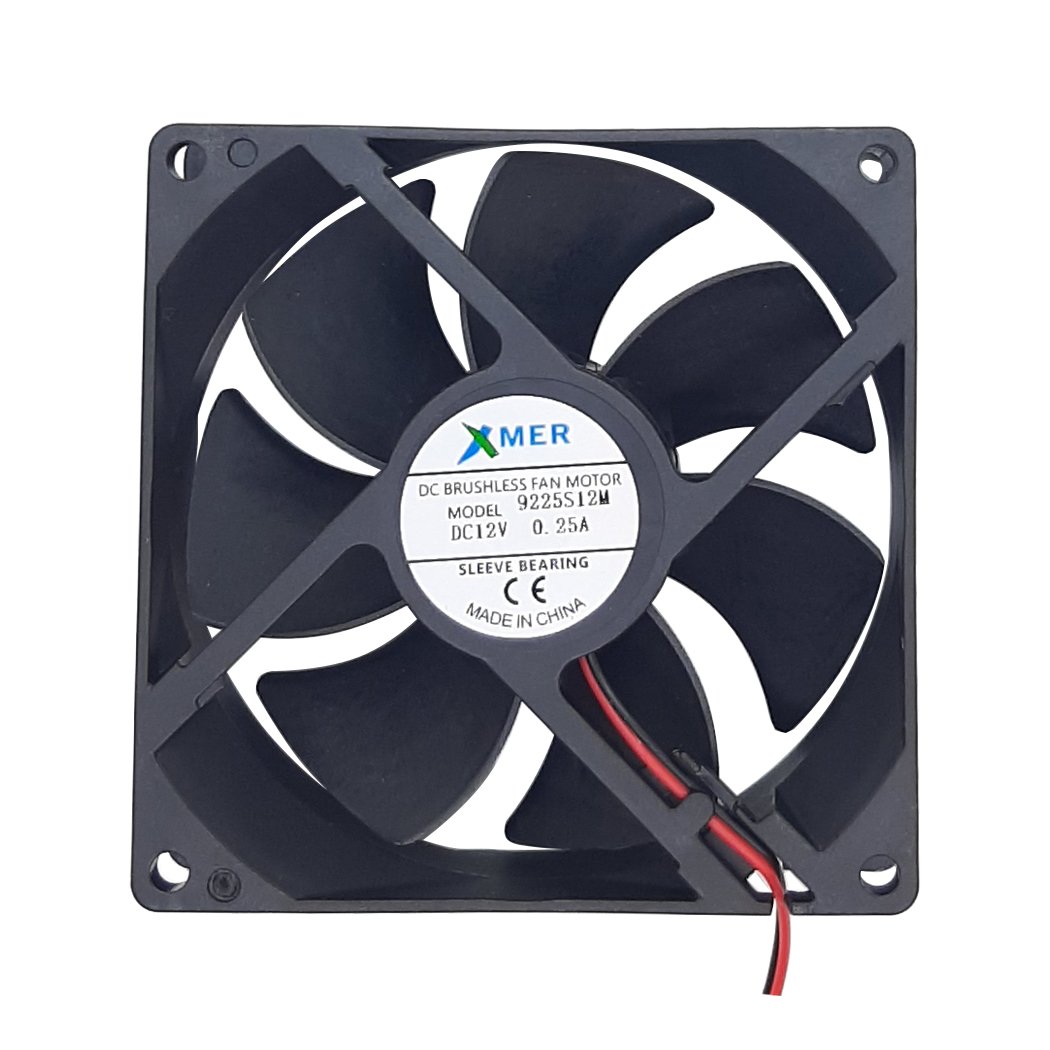 92X92X25mm 12V 0.25A 2 Kablolu+Soketli