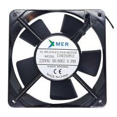 120X120X25mm 220V 0.09A 2Kablolu+Soketli