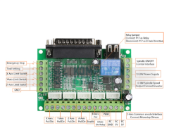 5 Eksen CNC Kontrol Kartı MACH3 Uyumlu