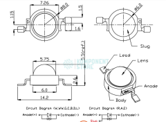 1  WATT POWER LED YEŞİL
