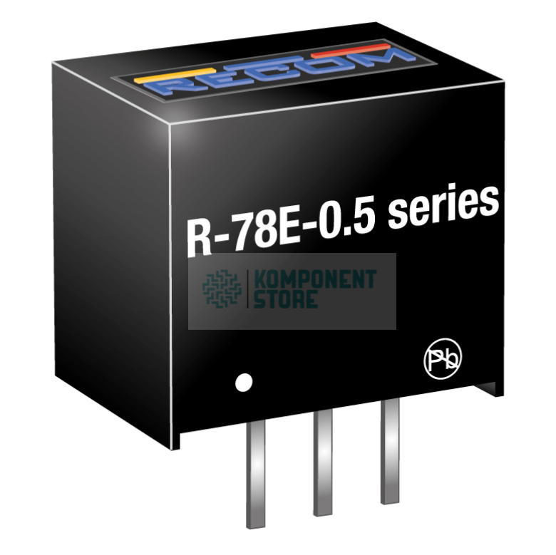 R-78E5.0-0.5 DC/DC CONV 3W 7-28VDC 5VDC 500mA