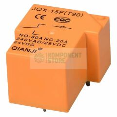 JQX-15F-T90-1H-24VDC RELAY 30A 24VDC 1 Form A SPST-NO PCB TYPE 5PIN