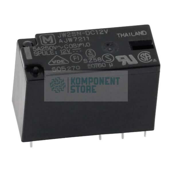 JW2SN-DC12V RELAY POWER 5A 12VDC 2P