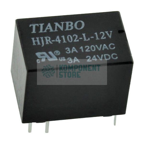 HJR-4102-L-12VDC-S-Z RELAY POWER 3A 12VDC 1FormC