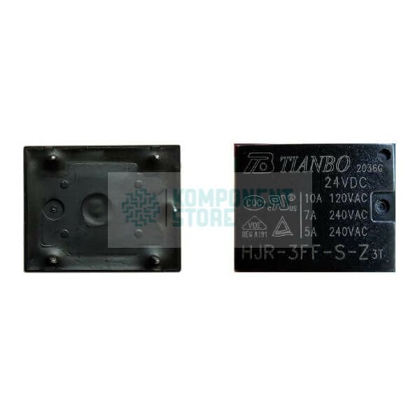 HJR-3FF-S-Z-3T/24VDC RELAY POWER 10A 24VDC AgSnO PCB TYPE