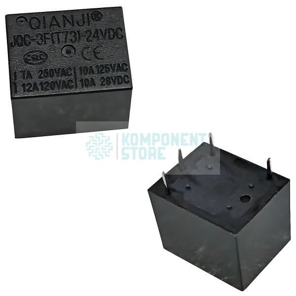 JQC-3F-(T73)-1H-24VDC RELAY POWER 10A 24VDC 1A PCB TYPE (JS1) 4PIN