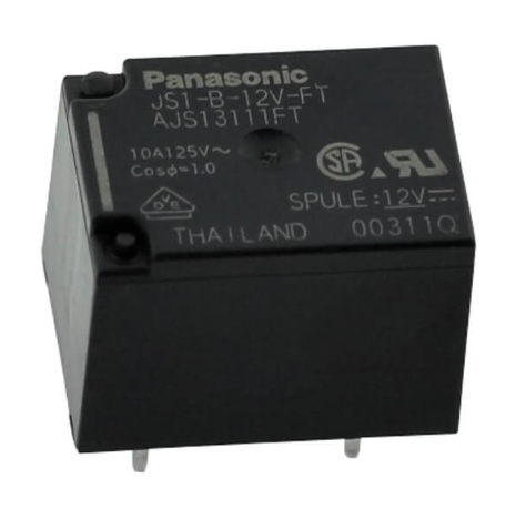 JS1-B-12V-FT JS1 B 12V F T 12Vdc 10A Panasonic Röle
